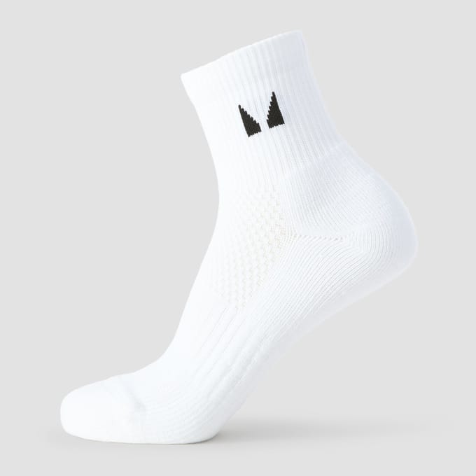 MP korte hardloopsokken (verpakking met drie stuks) - Wit - UK 2-5