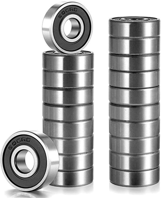 Dailygoods- Kogellagers 20 Stuks - ABEC 7 - Diepe Groef - Kogelring - Carbon Staal - Snel en Glad - Skateboardlagers