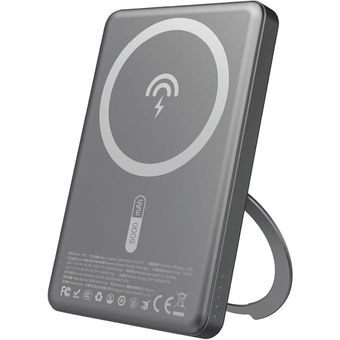 Dudao K28S 20W PD 5000mAh Powerbank with MagSafe and Stand - Gray - 5000 mAh