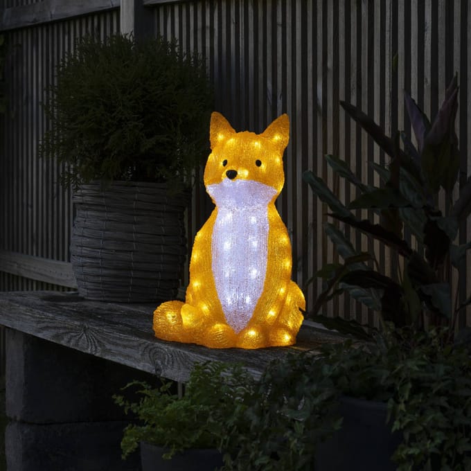 Konstsmide Season LED lichtfiguur Vos, 5 per set als ketting