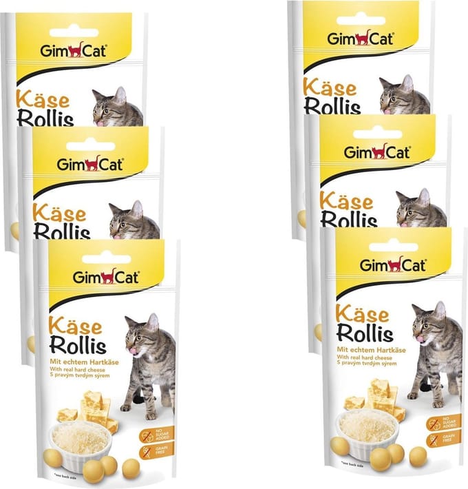 Gimcat Kaas Rollis - Kattensnack - 6 x 40 g