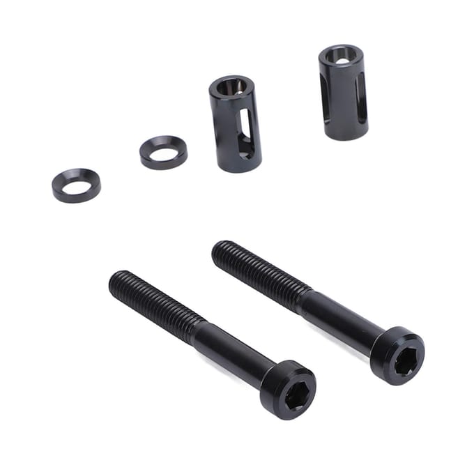 2 Set Fietshouder Verlengde Bevestigingsschroeven Ti Legering Fietshouder Verlengde Schroeven black