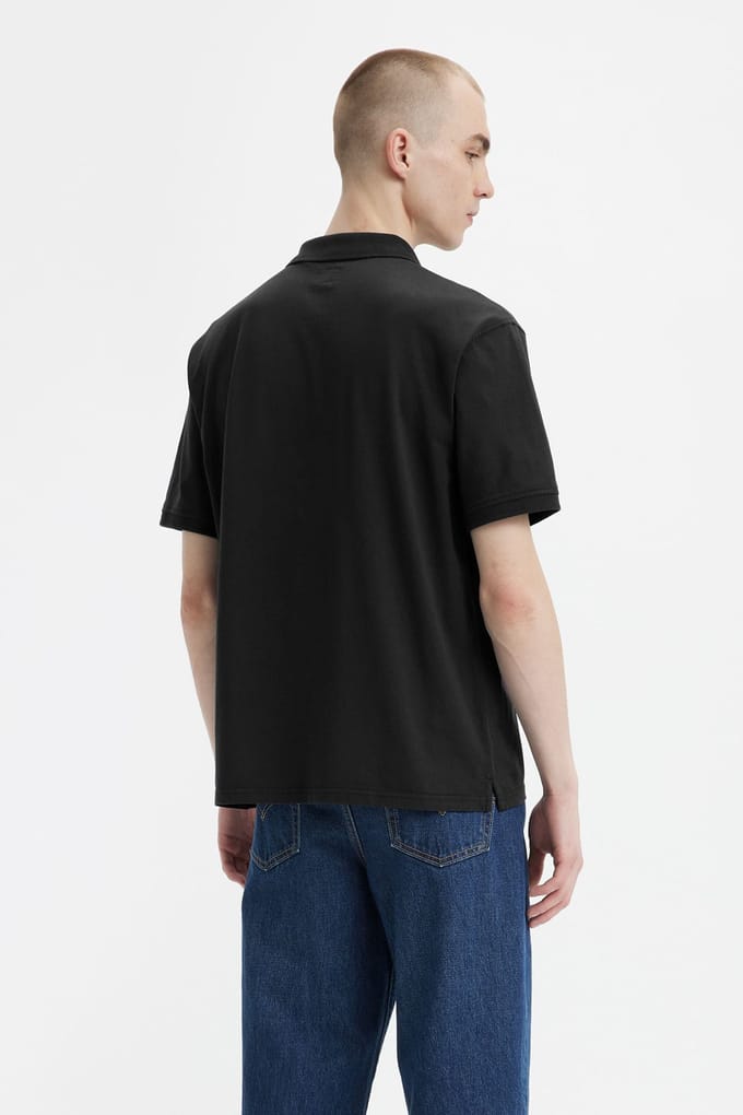 Levi's Authentic Polo Black Taglia: L | Polo Outlet | Uomo | Nero
