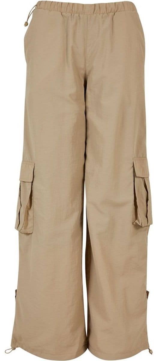 Urban Classics - Wide Crinkle Nylon Cargobroek - 3XL - Beige