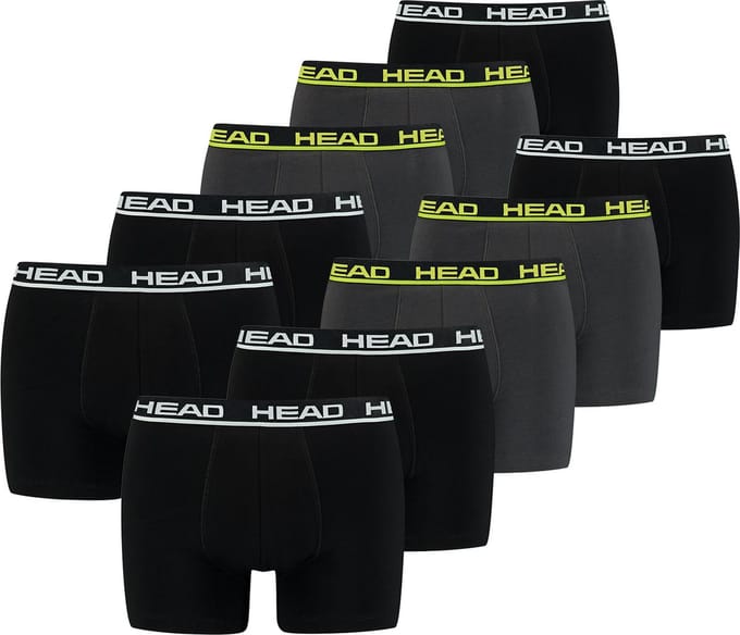 BOXERS Set van 10 HEAD Basic Boxers Boxershorts voor heren