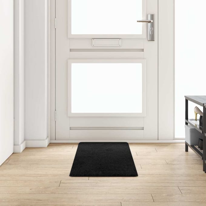 vidaXL - Tapijt - Loper - Zwart - 50 - x - 150 - cm - 100% - Polypropyleen - Tuft