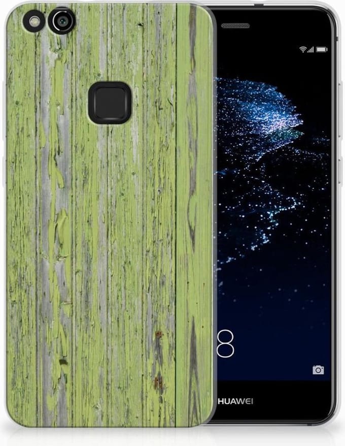 Huawei P10 Lite Bumper Hoesje Green Wood