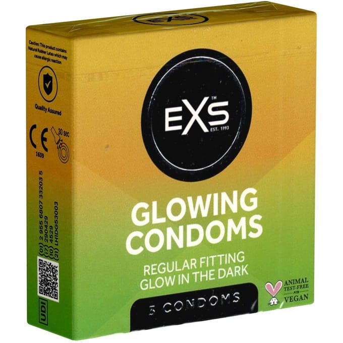 EXS Glow in the Dark - lichtgevende condooms 3 stuks