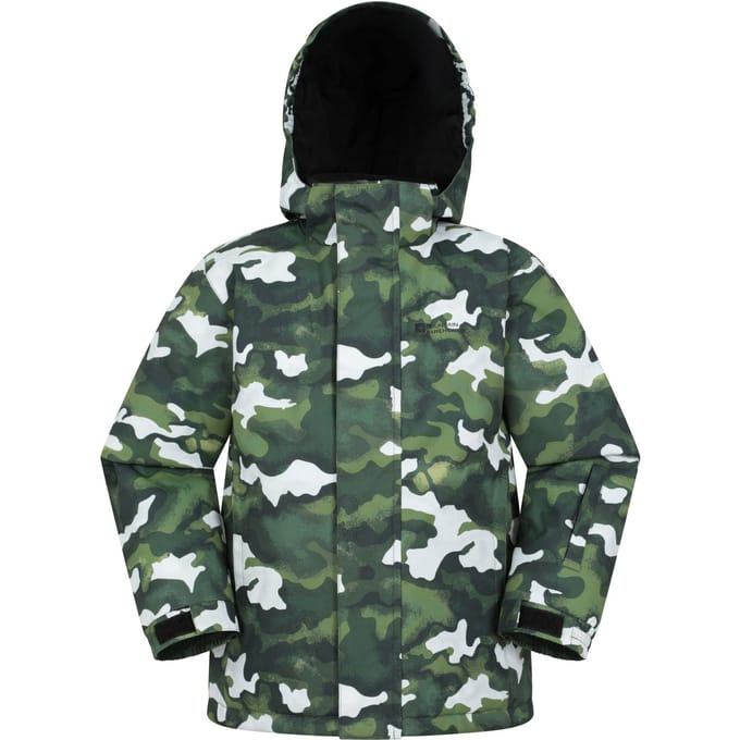 Mountain Warehouse Kinder/Kinder Mogal Camo Ski-jas (Donkergroen)
