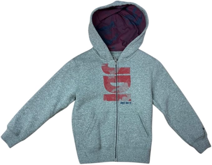 Nike - Vest - Jongens - Grijs/Rood - Maat L