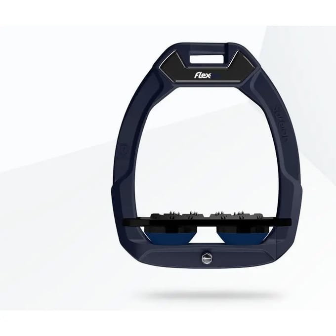 Veiligheidsstijgbeugels Plat Ultra Grip Aluminium/Zwart/Marinblauw Flex-On Safe-On