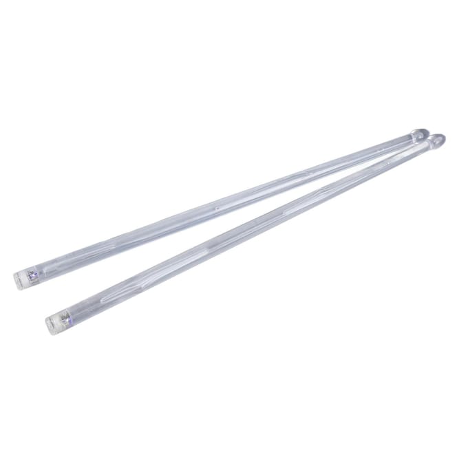 2 STuks Oplichtende Drumstokken Kleurwisselend Gloeiende Drumstokken Plastic Drumstokken Drum Accessoire white