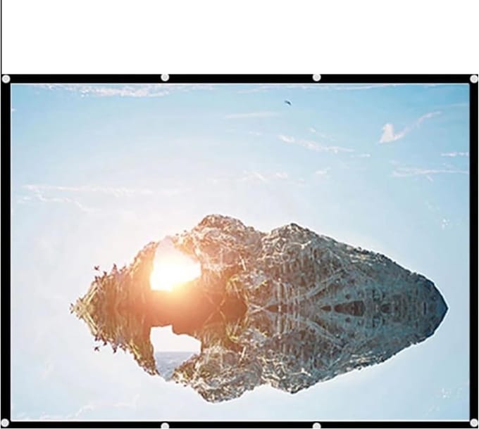 Projectiescherm Opvouwbaar - Scherm Projector - Thuisbioscoop - Lichtgewicht vouwbaar - 100 inch - Wit