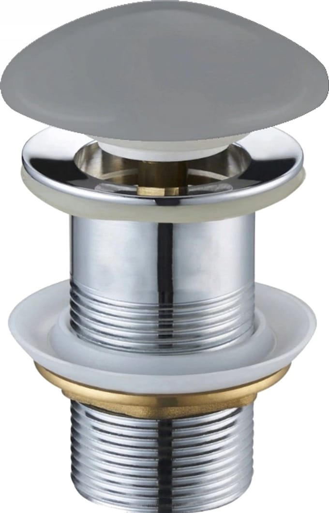 Mexen click-clack plug rond, lichtgrijs keramische mat - 79910-61