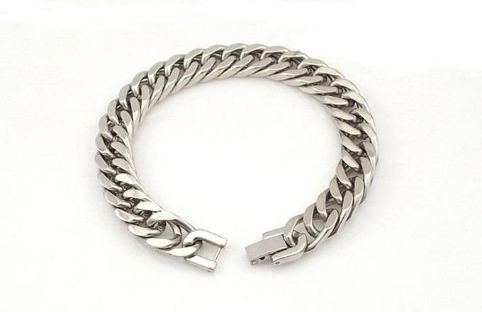 Rvs sieraden - Armbanden -gourmet armband - 21cm-10mm-Verkleurt niet