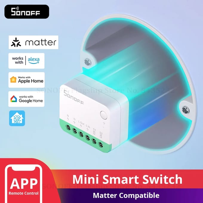 1-20 Stuks Sonoff Minier 4M Matter Wifi Smart Switch Mini Domotica Module Lokale Verbinding Voor Alexa Google Home Smartthings 1PCS MINIR4M