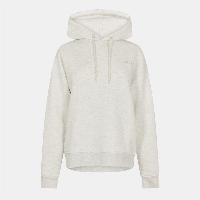 USA Pro Dames/Dames Classic Logo Hoodie (Ijsgrijs)