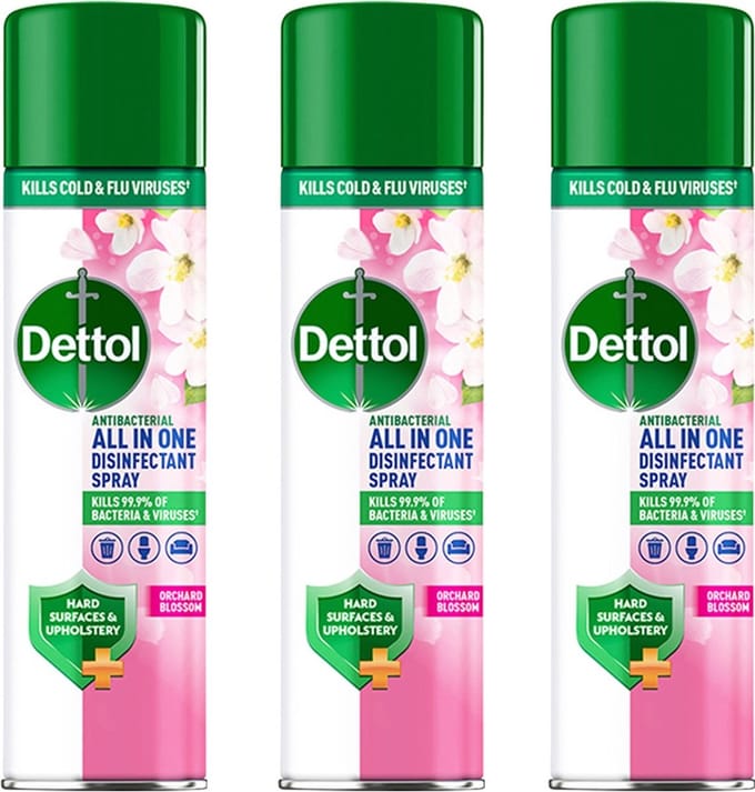 Dettol All-In-One Disinfectant Spray orchard blossom - 3x300ml