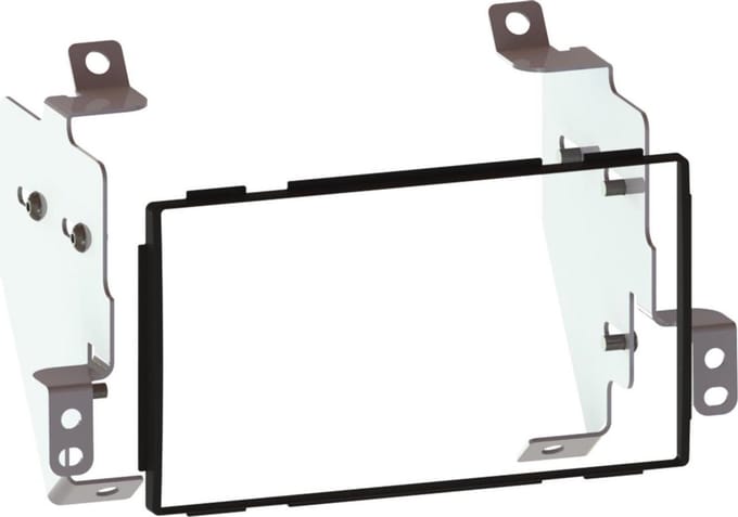 2-DIN Paneel geschikt voor Nissan Note (E11) 2006-2013 - kleur: Zwart