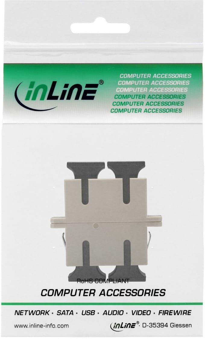 SC Duplex (v) - SC Duplex (v) Optical Fiber inbouw koppelstuk - Multi Mode