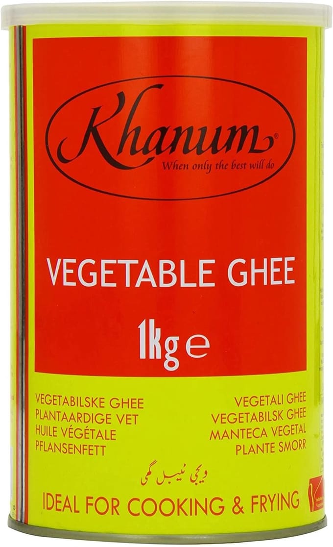 Khanum Vegetable Ghee - geklaarde boter voor bakken, braden, frituren - 1KG