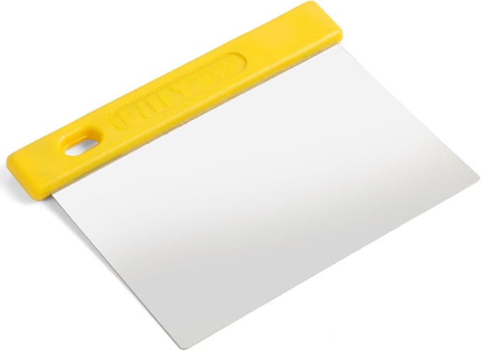 Lilly Codroipo Serie - Flexibel Pizzadeegmes - 120mm - Roestvrij Staal - Kunststof Handgreep
