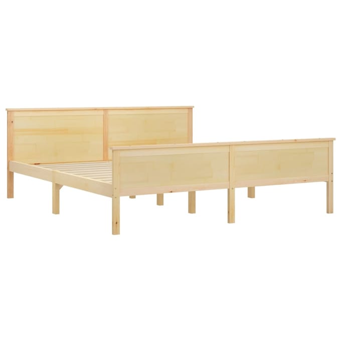 vidaXL - Bedframe - massief - grenenhout - 180x200 - cm