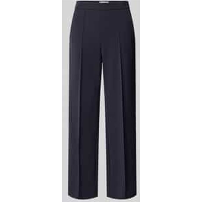 Recht broek met gefixeerde persplooien model 'RENEE'