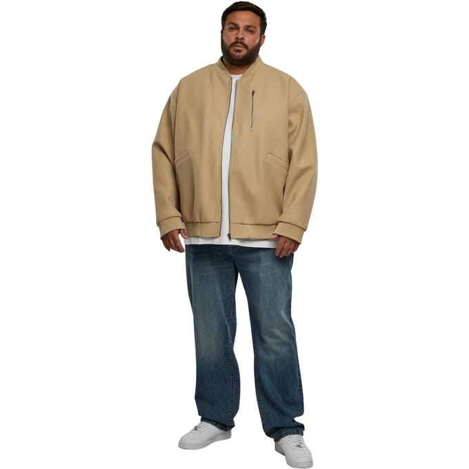 Urban Classics - Bomber Blouson Jacket - M - Beige
