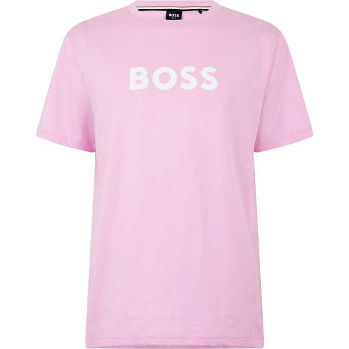 Boss Heren Hbw Logo T-Shirt (Lichtroze)