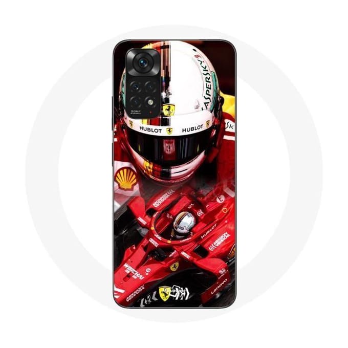 Coque - Formule 1 - Xiaomi Redmi Note 11 4G - Rouge - Sebastian Vettel - Rigide rouge