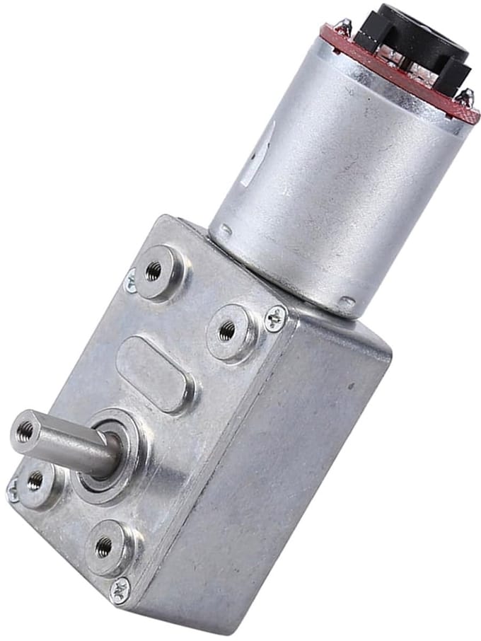 DC Reductiemotor - Encoder Motor - Robotica Automatisering - Precisie Encoder Besturing - 12V 10RPM - Zilver