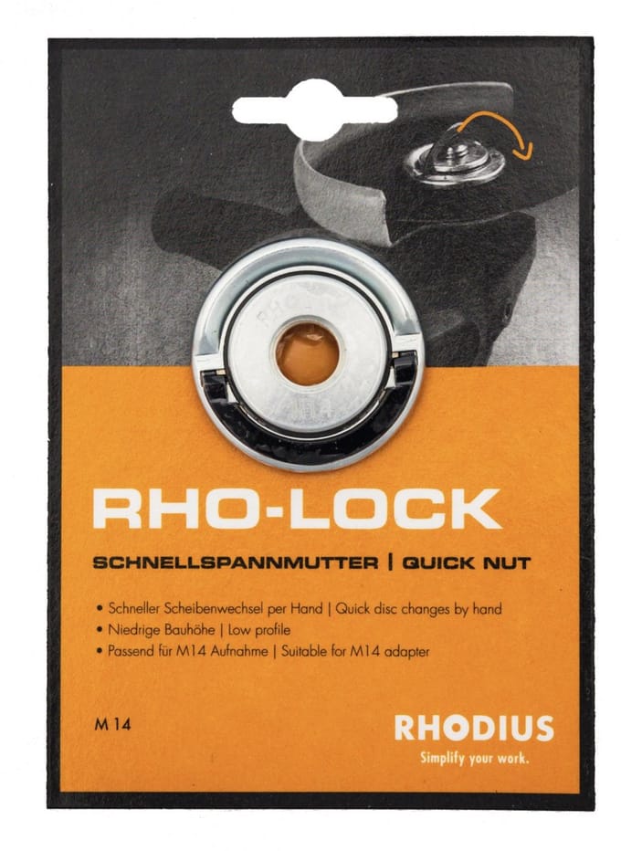 Rhodius - Snelspanmoer voor haakse slijper - M14
