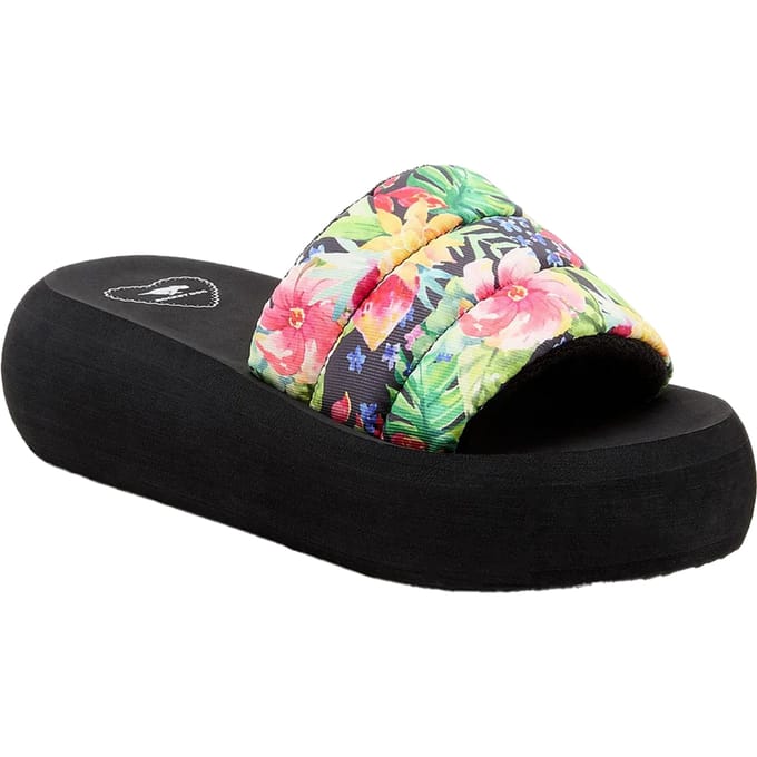 Rocket Dog Dames/Dames Splash Bahama teenslippers (Zwart/Multikleurig)