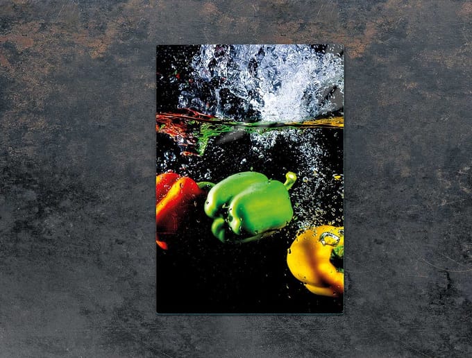 TMK ArtDeko - Snijplank - 35x52 cm - Paprika - Glas