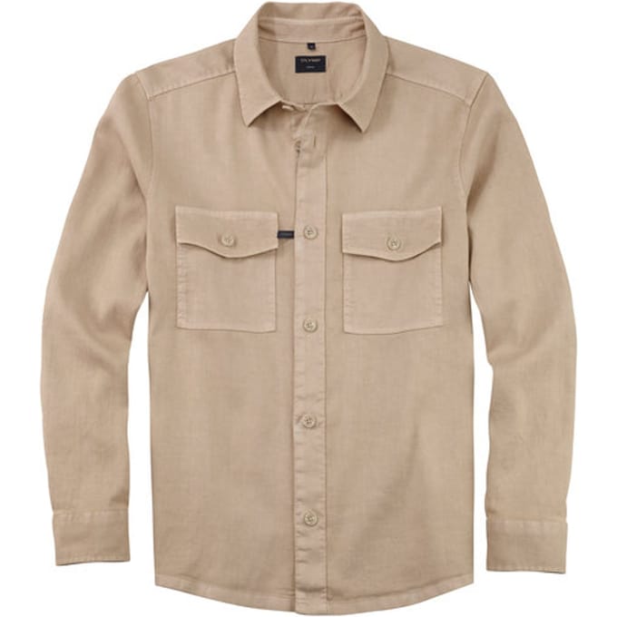OLYMP Casual Overhemd, Overshirt, Beige