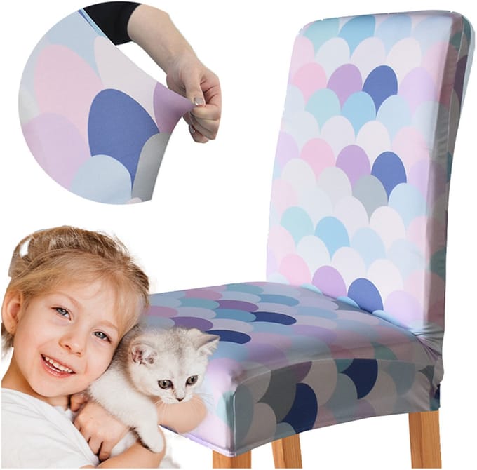 Meble odNowa - Pastel Circles Stoelhoes - Grub - Elastisch - Waterafstotend