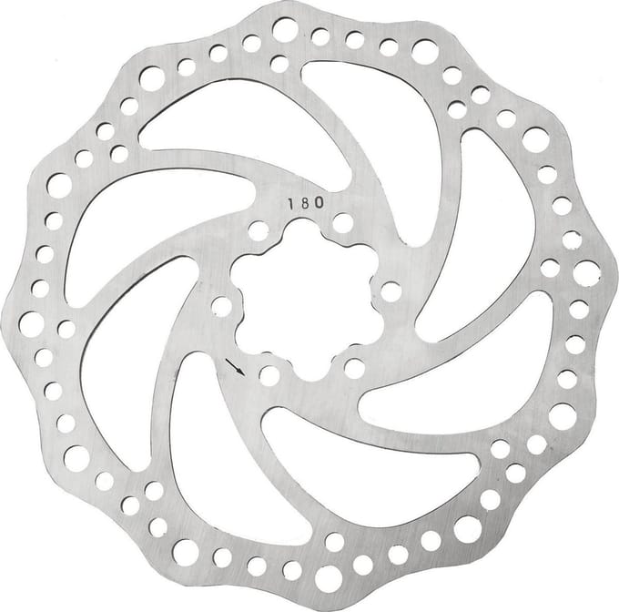 remschijf Sypo 180 mm 6 gaats zilver staal