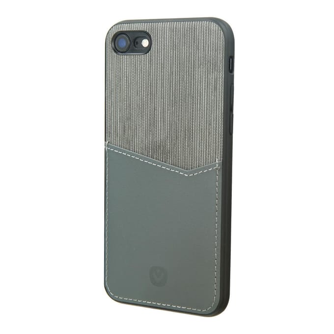 Valenta - Back Cover - Kaarthouder - Grijs - iPhone SE 2020/8/7