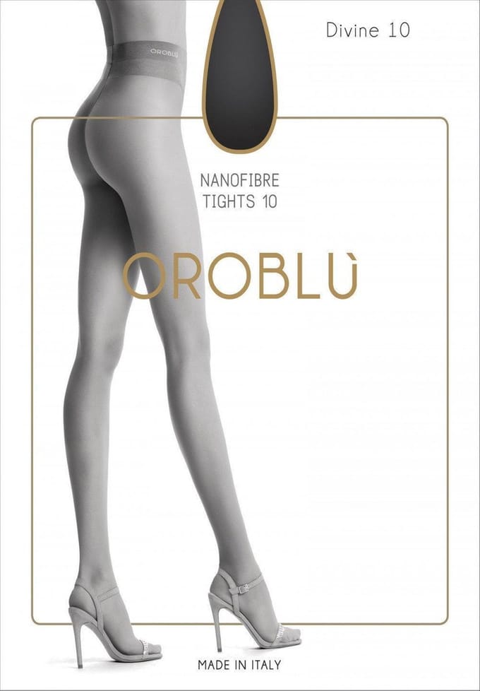 Oroblu Divine  Panty Denier 10 - Zwart - Maat 40-42
