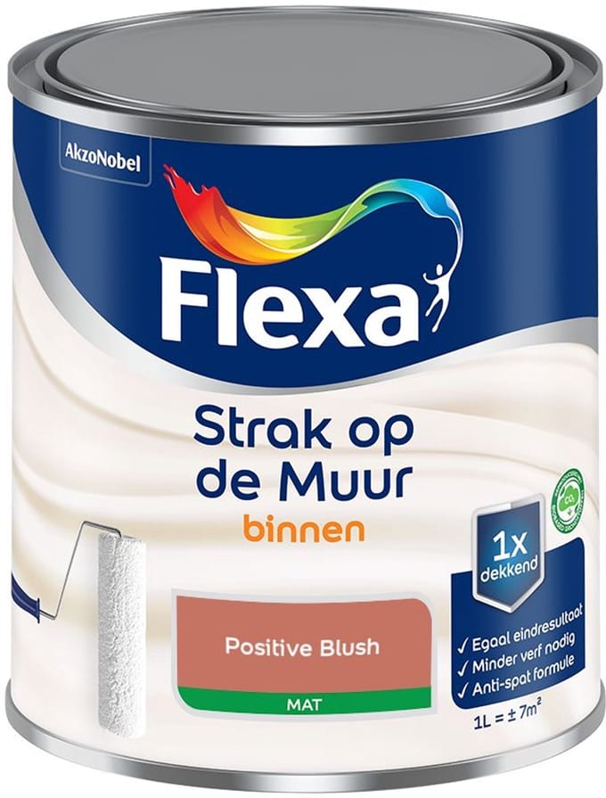 Flexa - Strak Op De Muur Binnen Mat - Positive Blush - Mengverf - 1 L