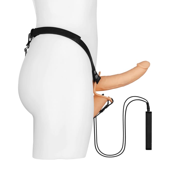 Dubbele Vibrerende Dildo met Harnas