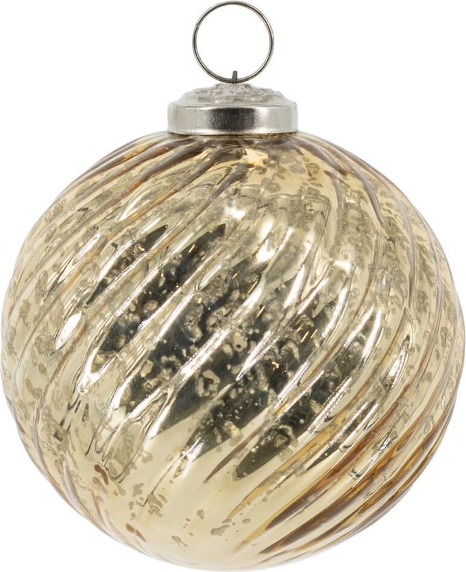 HomeBound by KY | Glazen kerstbal goud | kerstbal | 10x10x10cm | kerst