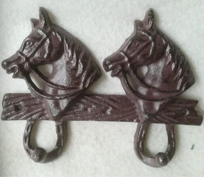 MadDeco - kapstokhaken - paardenhoofd - 4 haken