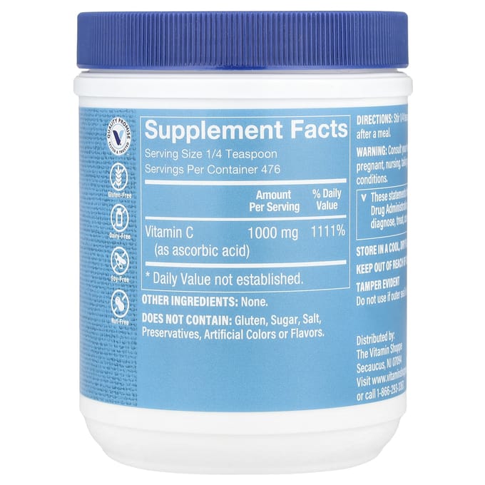 The Vitamin Shoppe, C Poeder, 17 oz (482 mg)