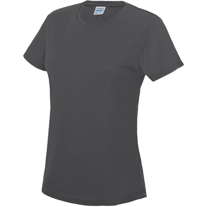 Dames sportshirt met korte mouwen 'Cool T' Charcoal - M