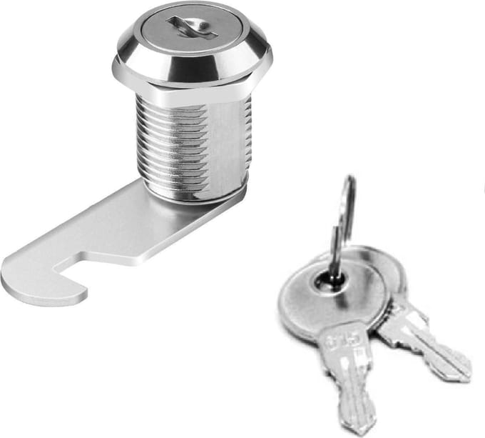 Locker slot - Kantelslot - 17mm - Unieke sleutels