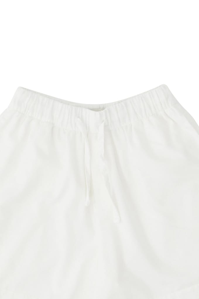 Tekla Unisex Flannel, Pyjamas Shorts Cream White Maat: S | Nachtmode Outlet | Unisex | Wit