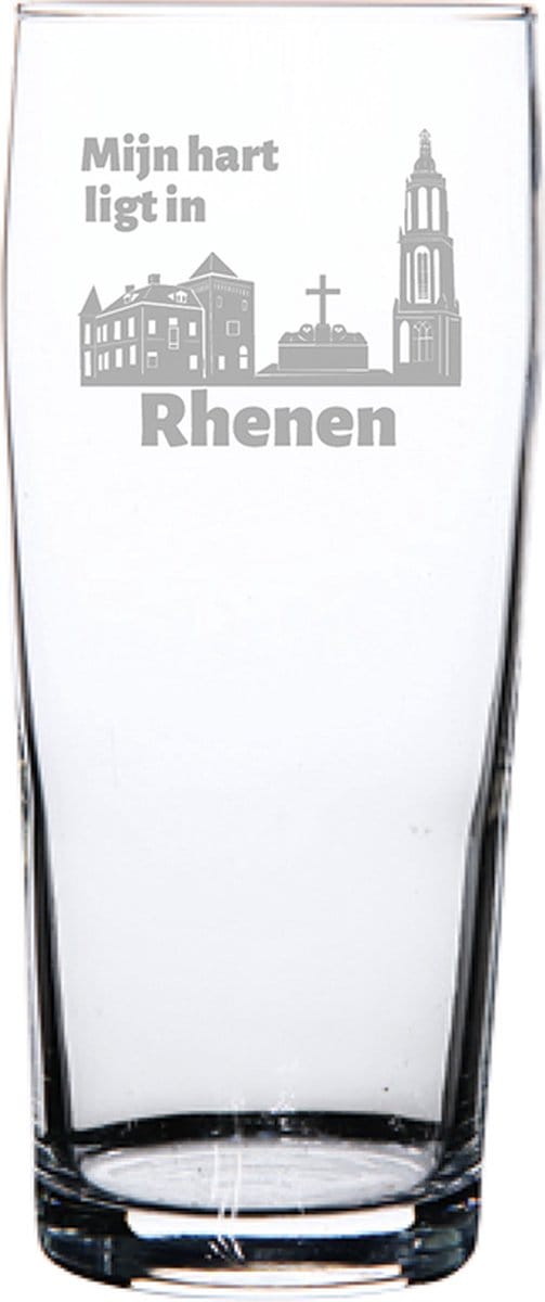 Gegraveerde bierfluitje 19cl Rhenen