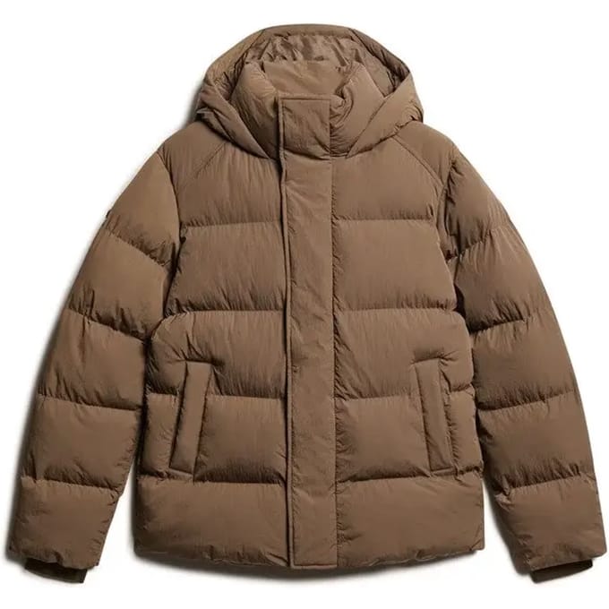 Superdry - Pufferjas met capuchon - Heren - Gewatteerde jassen
